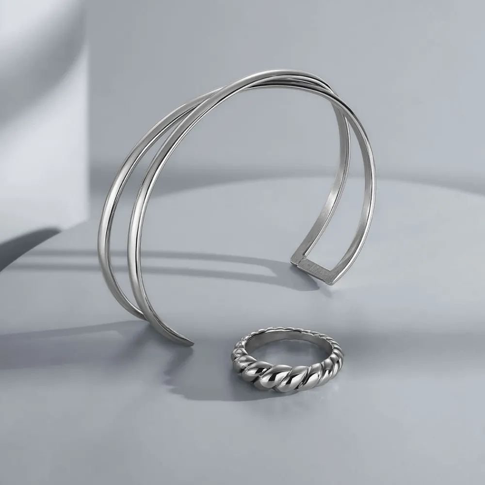 Gioielli Donna|Anelli In Acciaio<Bluespirit ANELLO FELICITA' - P.314C03000212