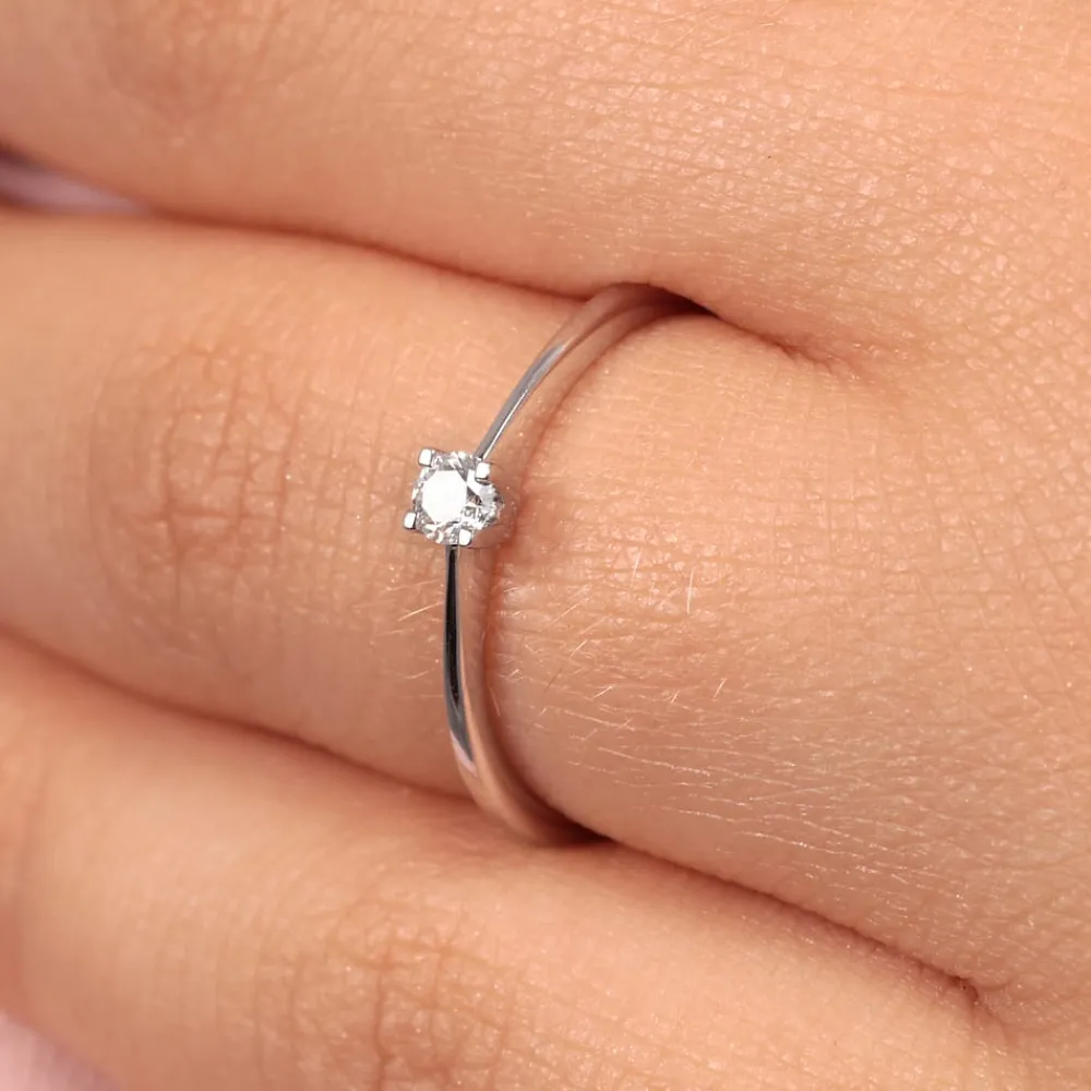 Gioielli Con Diamanti|Anello Solitario<Bluespirit Anello Promessa d'amore - P.20C903002312