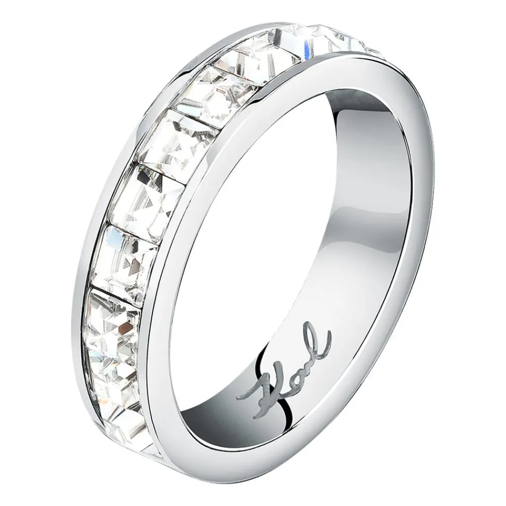 Anelli|Gioielli In Acciaio<Karl Lagerfeld ANELLO CRYSTALS - KLAYC51012