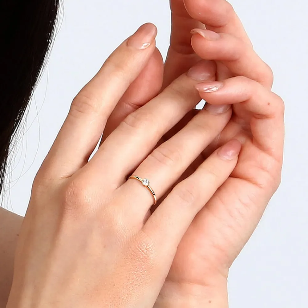 Anello Solitario|Anelli<Live Diamond ANELLO CONTEMPORARY DIAMOND - LDY020115010