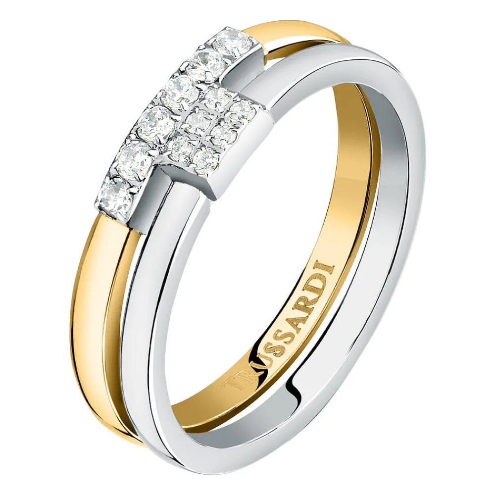 Gioielli In Acciaio|Anelli In Acciaio<Trussardi ANELLO T-LOGO - TJAXC41012