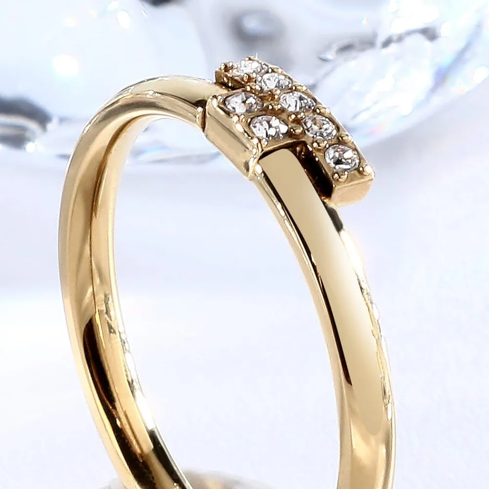 Anelli In Acciaio|Gioielli Donna<Trussardi ANELLO T-LOGO - TJAXC77012
