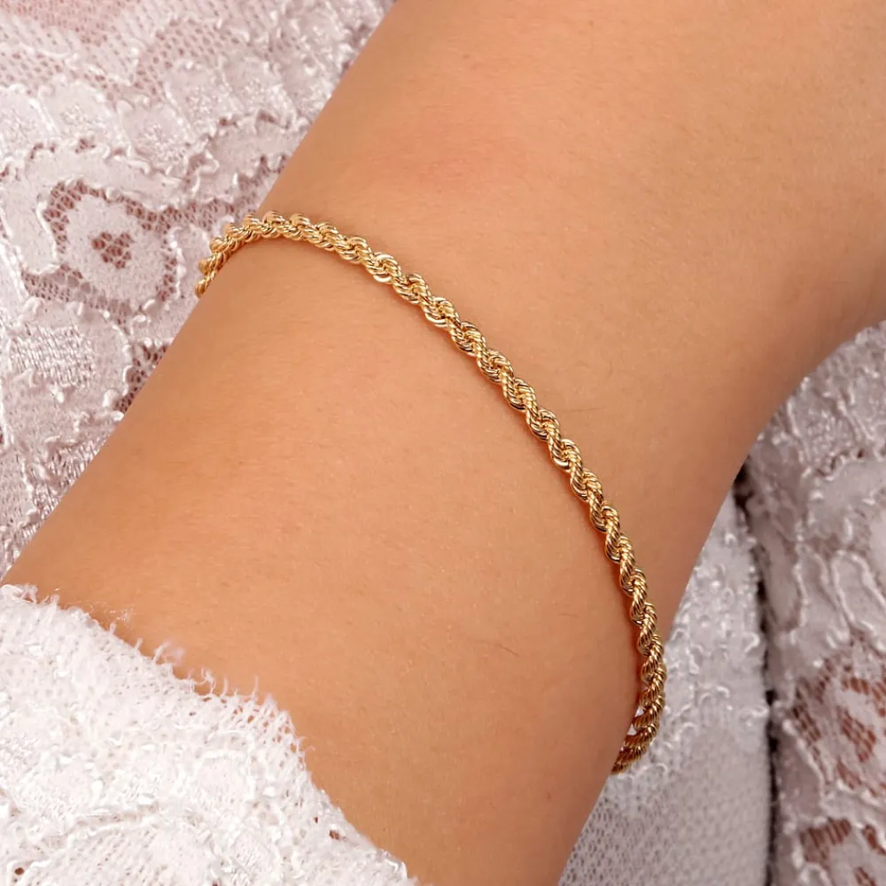 Gioielli In Oro|Gioielli Donna<Bluespirit Bracciale in Oro - Corda