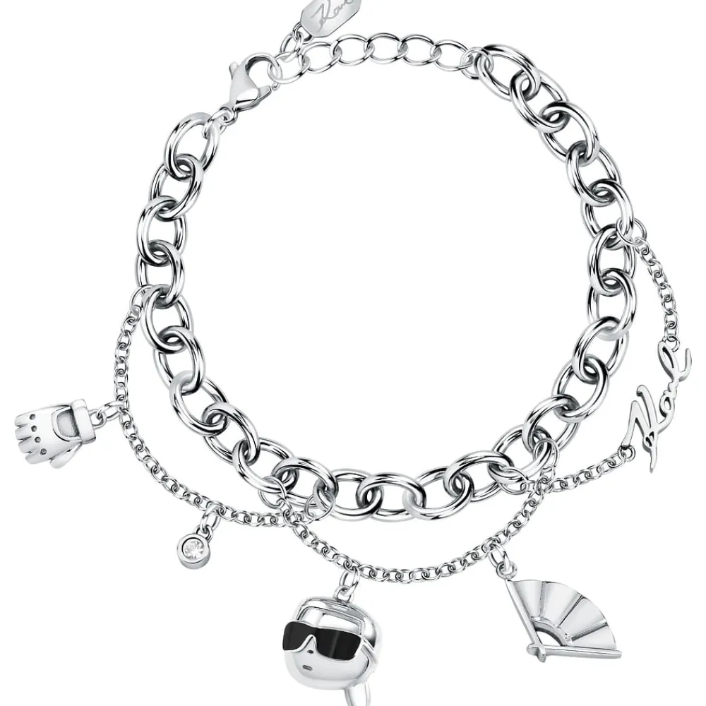 Bracciali|Gioielli In Acciaio<Karl Lagerfeld BRACCIALE CHARMS - KLAYD12