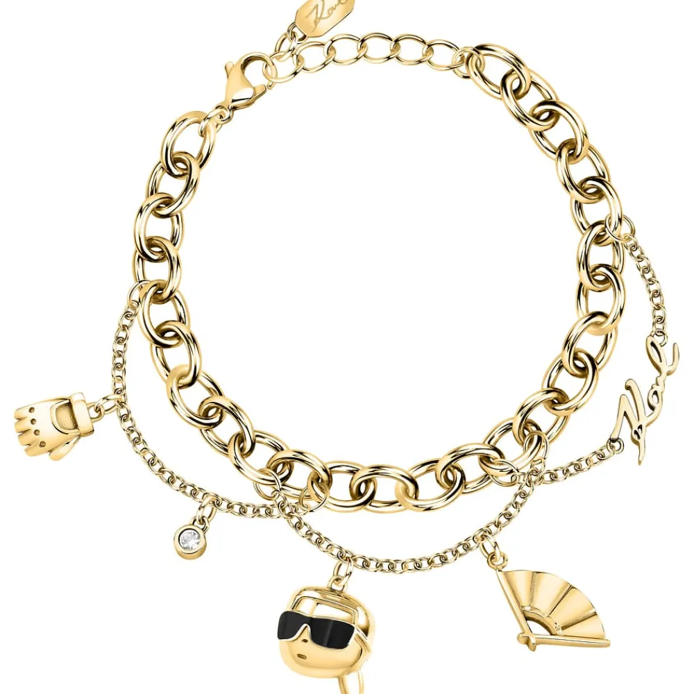 Bracciali|Gioielli In Acciaio<Karl Lagerfeld BRACCIALE CHARMS - KLAYD11