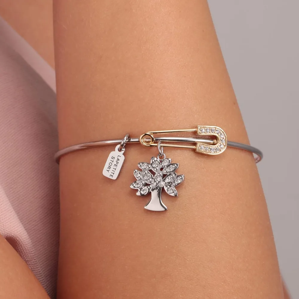 Bracciali In Acciaio|Bracciali Donna<La Petite Story BRACCIALE FAMILY - LPS05ASF10