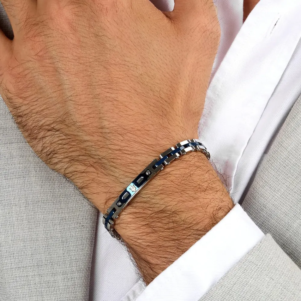 Bracciali|Gioielli Uomo<Maserati BRACCIALE CERAMIC GOLD - JM424AXU10