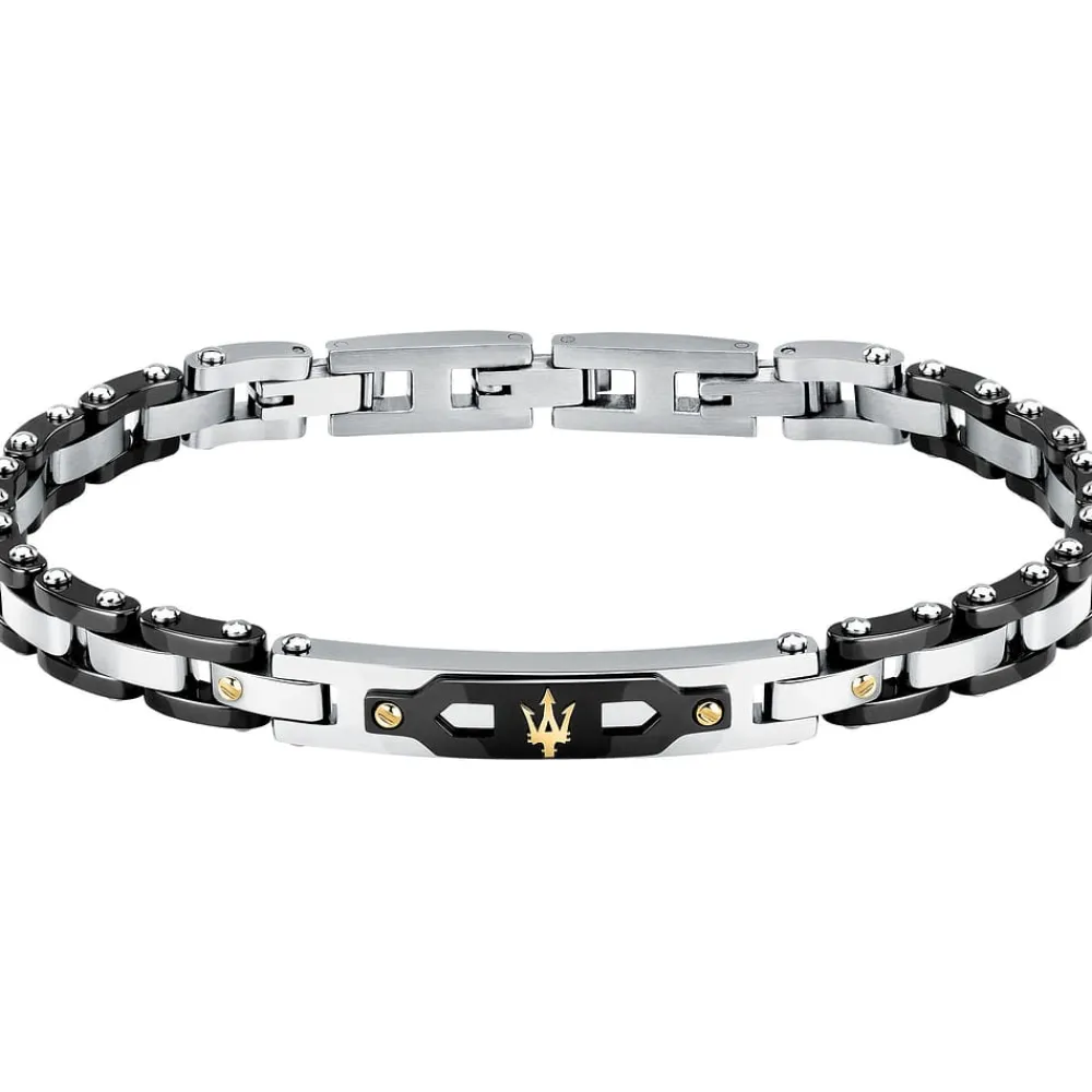 Bracciali|Gioielli Uomo<Maserati BRACCIALE CERAMIC GOLD - JM424AXU01