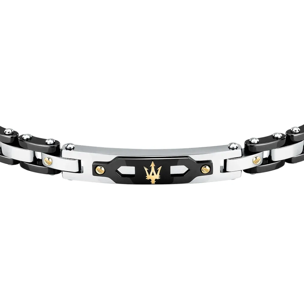 Bracciali|Gioielli Uomo<Maserati BRACCIALE CERAMIC GOLD - JM424AXU01