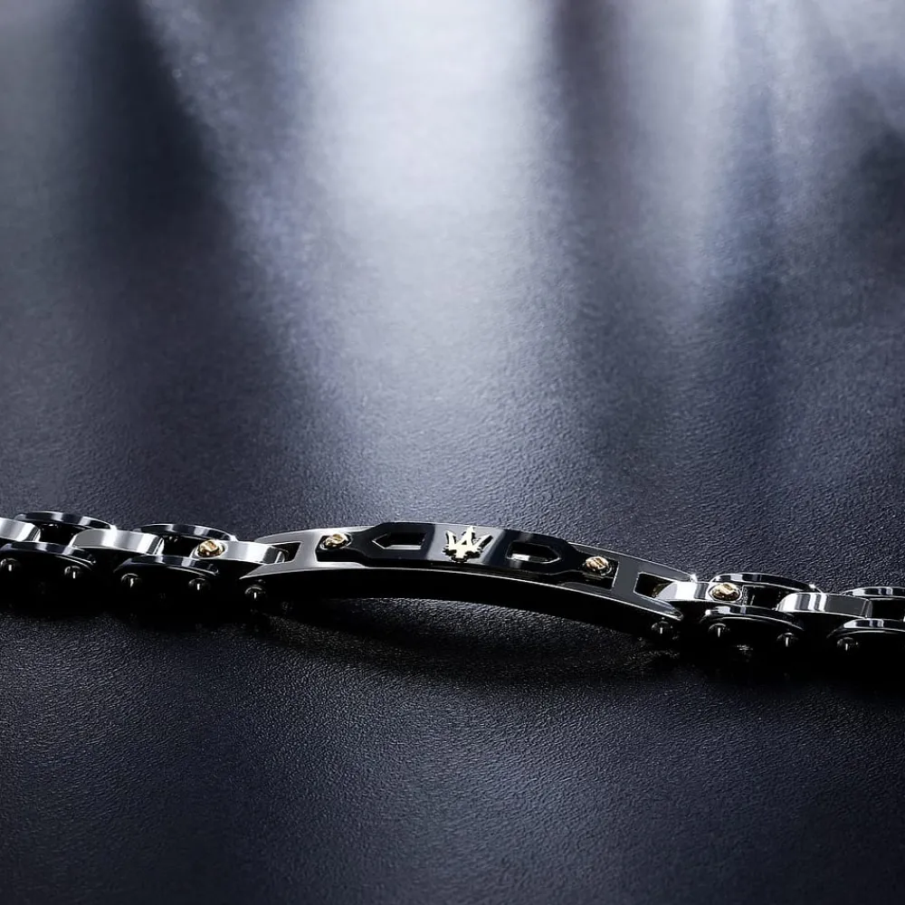Bracciali|Gioielli Uomo<Maserati BRACCIALE CERAMIC GOLD - JM424AXU01