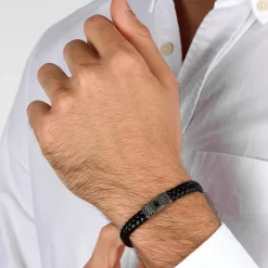 Bracciali|Gioielli In Acciaio<Maserati BRACCIALE RECYCLED LEATHER - JM424AVE25