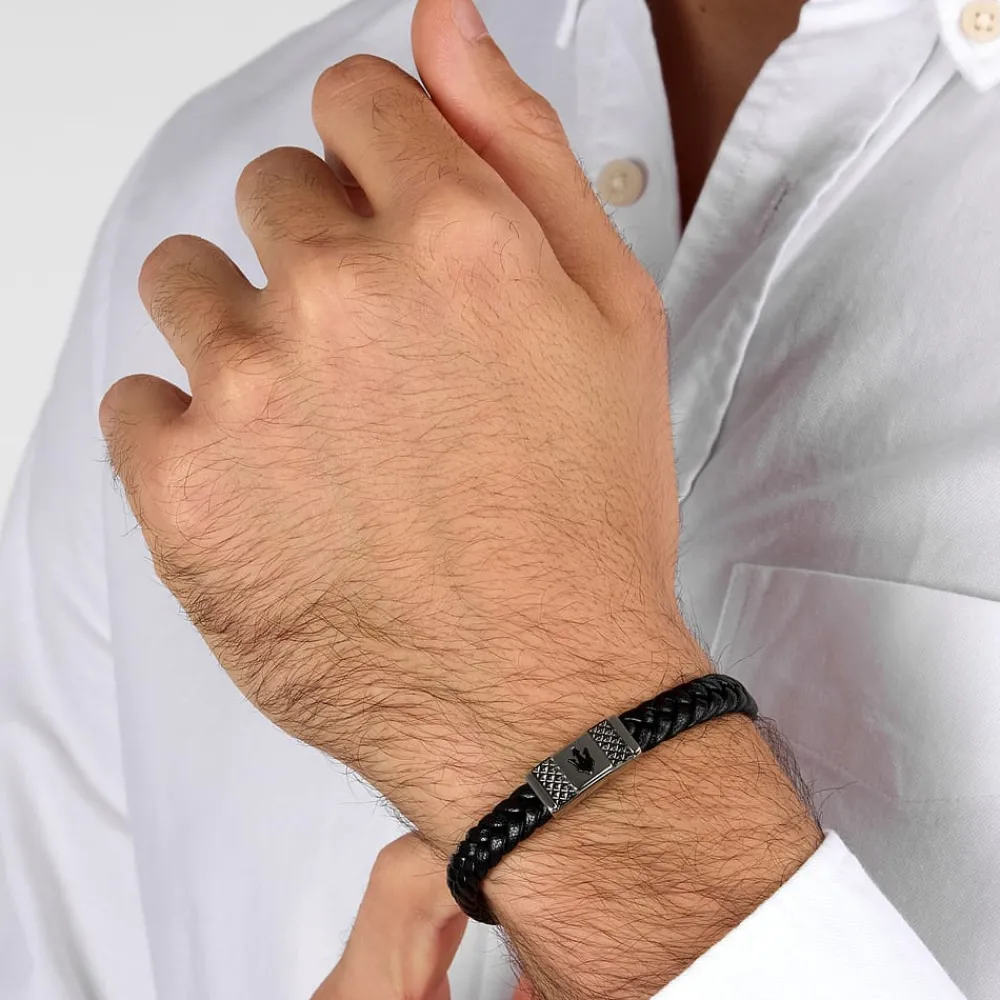 Bracciali|Gioielli In Acciaio<Maserati BRACCIALE RECYCLED LEATHER - JM424AVE25
