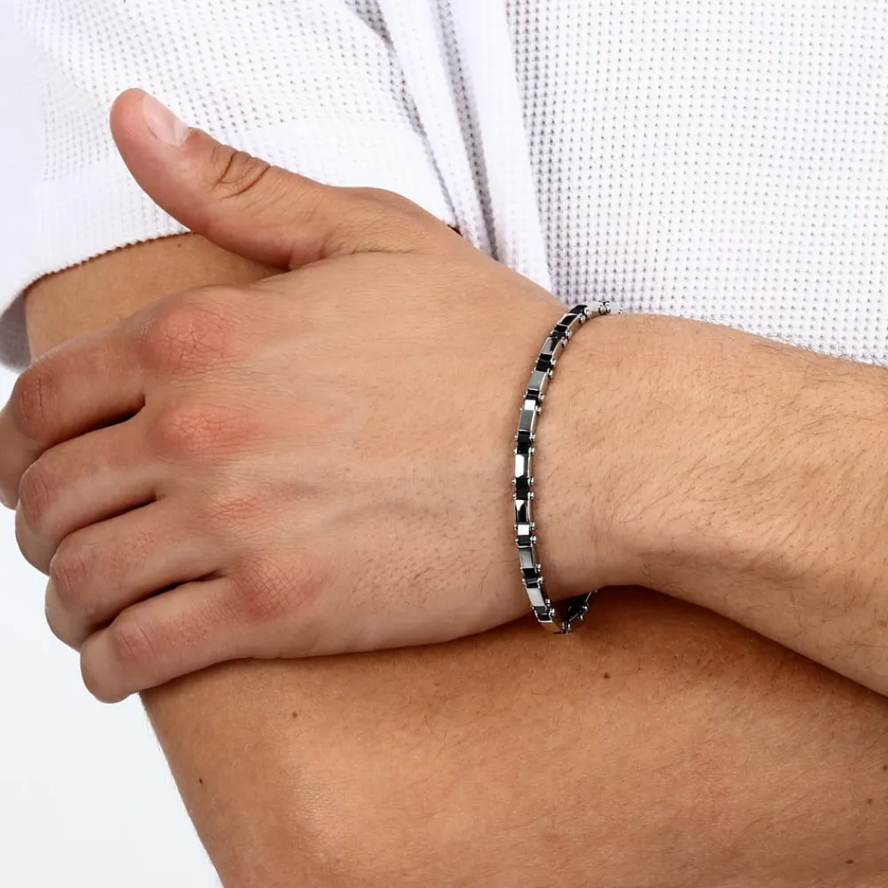 Gioielli In Acciaio<Sector BRACCIALE CERAMIC - SAFR41