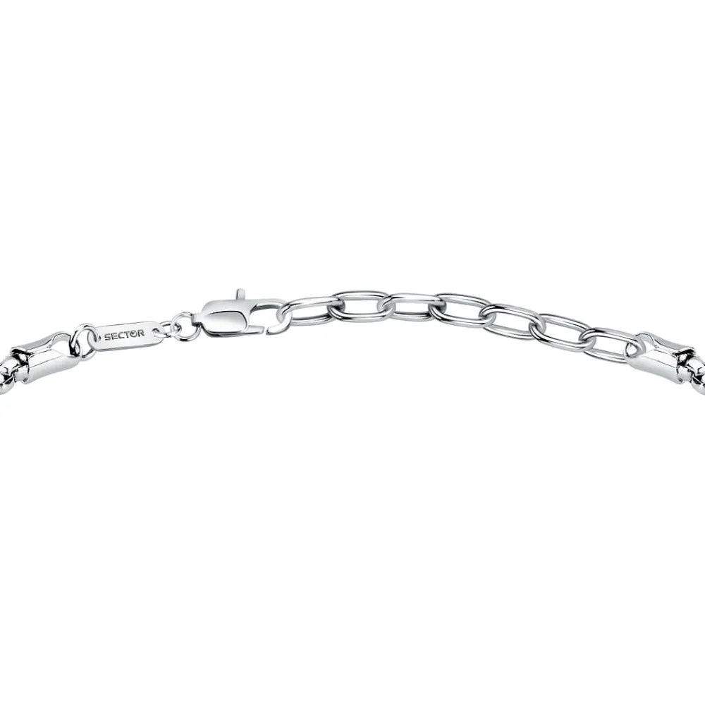 Bracciali|Gioielli Uomo<Sector BRACCIALE SILVER COLLECTION - SAXY03