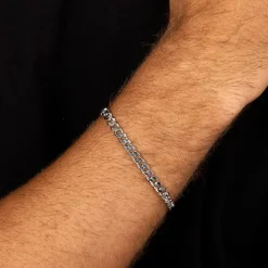 Bracciali|Gioielli Uomo<Sector BRACCIALE SILVER COLLECTION - SAXY01