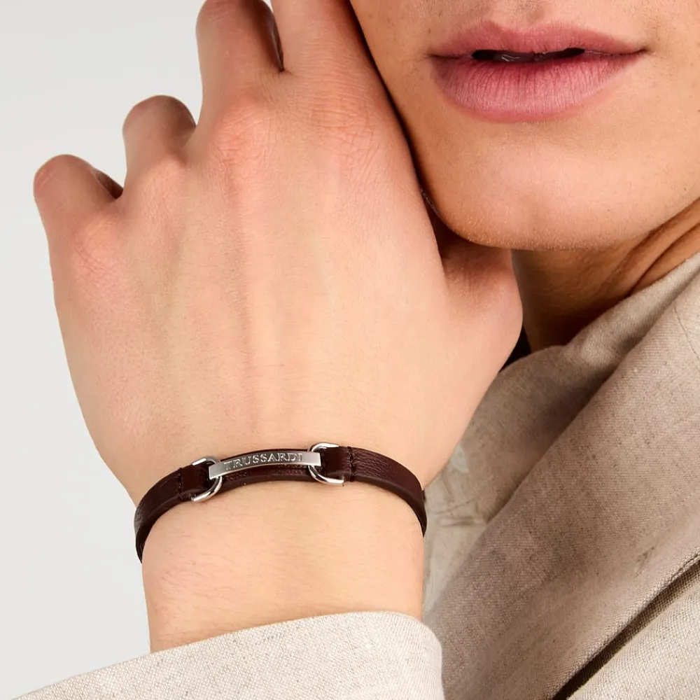 Bracciali|Bracciali In Acciaio<Trussardi BRACCIALE T-LEATHER - TJAXZ07