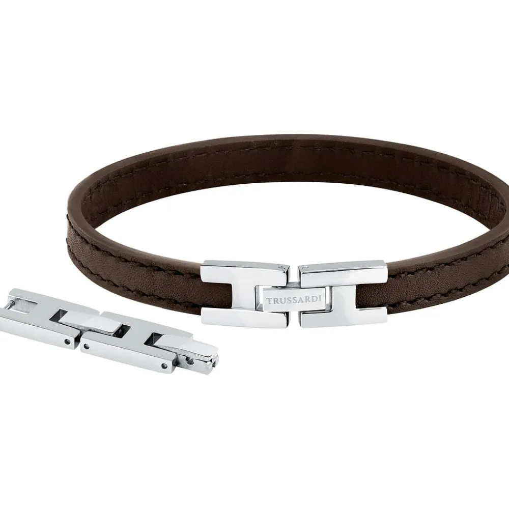 Bracciali|Gioielli Uomo<Trussardi BRACCIALE T-LEATHER - TJAXZ02
