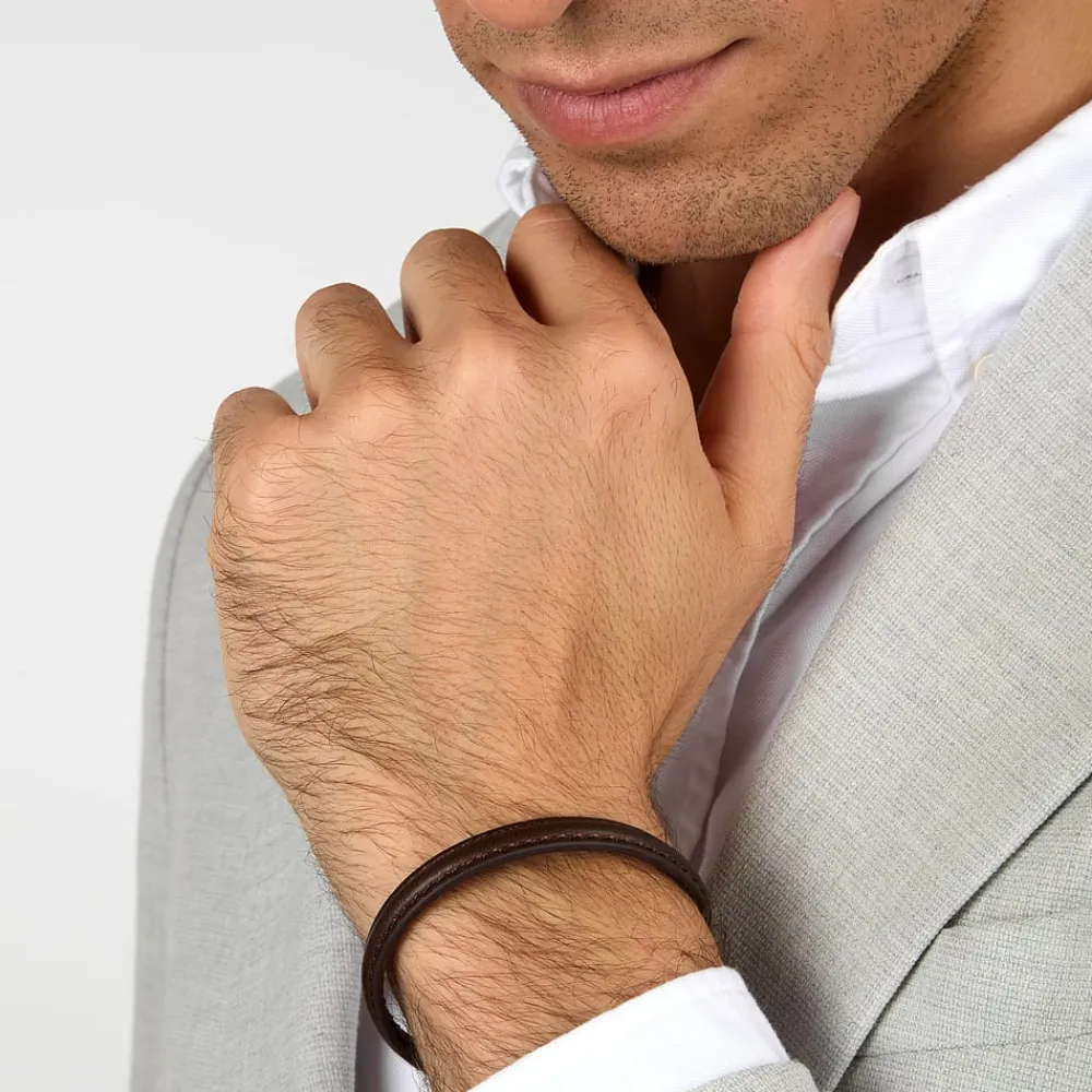 Bracciali|Gioielli Uomo<Trussardi BRACCIALE T-LEATHER - TJAXV21