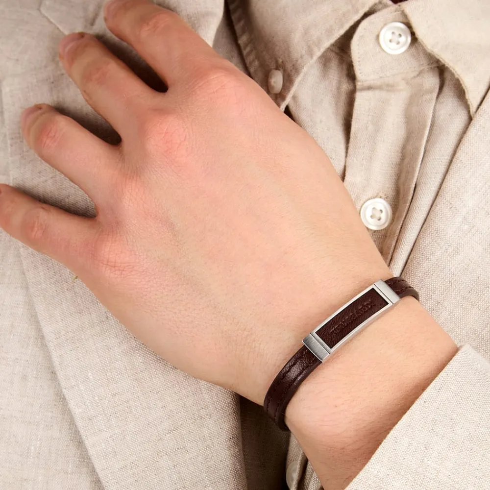 Bracciali|Bracciali In Acciaio<Trussardi BRACCIALE T-LEATHER - TJAXZ06