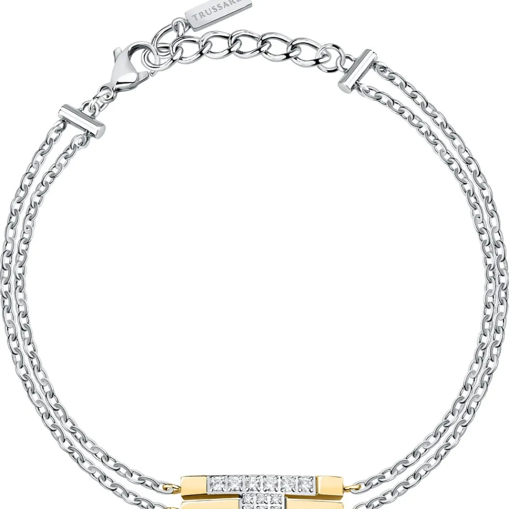Gioielli Donna<Trussardi BRACCIALE T-LOGO - TJAXC27