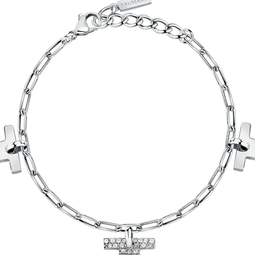 Gioielli Donna<Trussardi BRACCIALE T-LOGO - TJAXC25