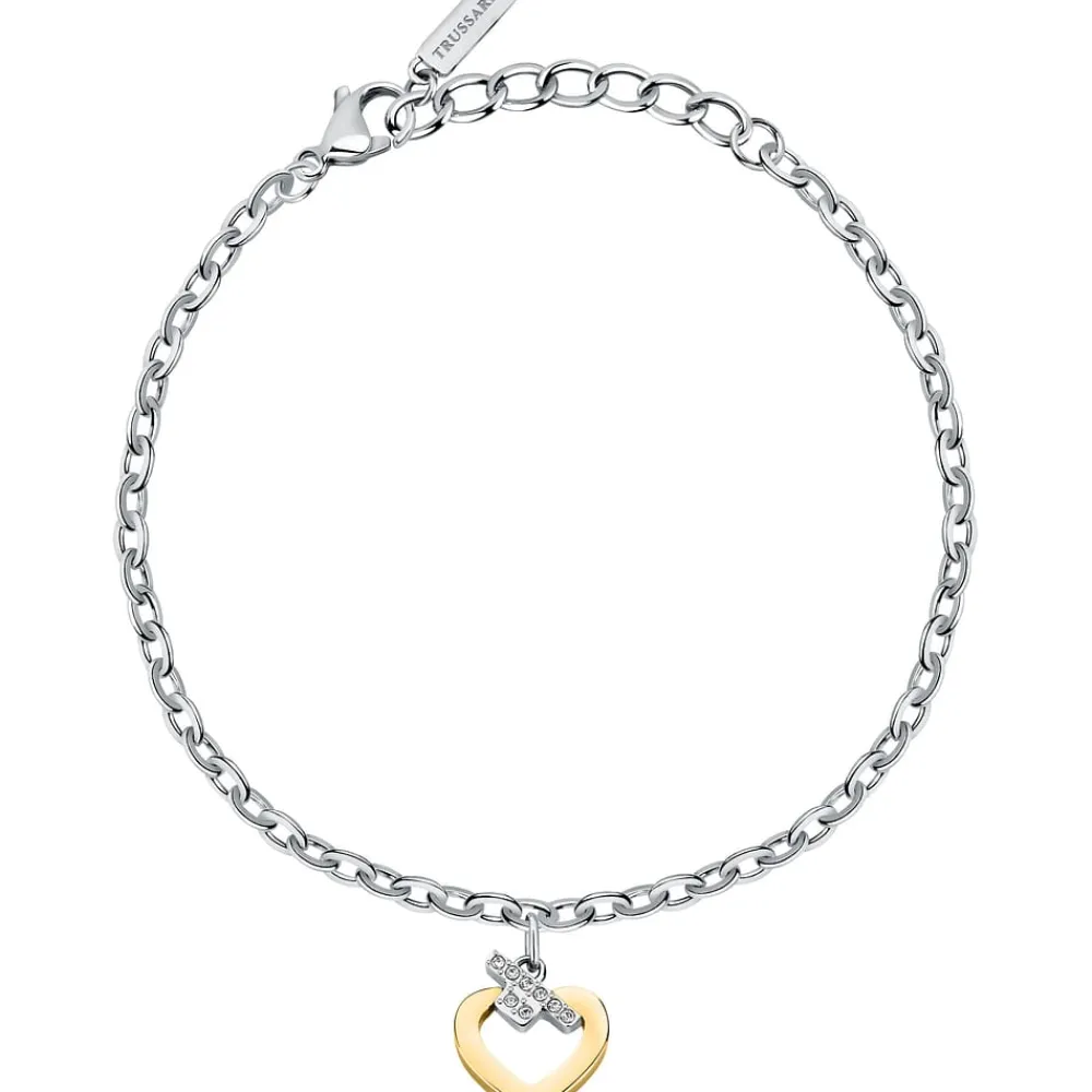 Gioielli In Acciaio<Trussardi BRACCIALE T-LOGO - TJAXC47