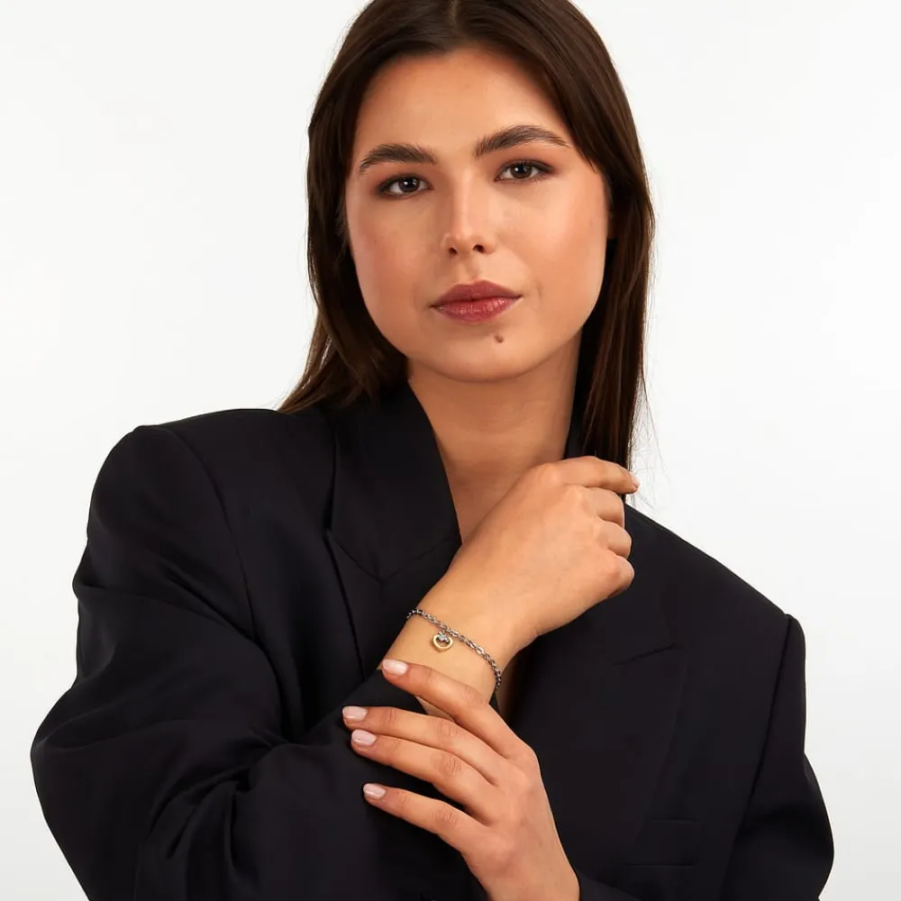 Gioielli In Acciaio<Trussardi BRACCIALE T-LOGO - TJAXC47