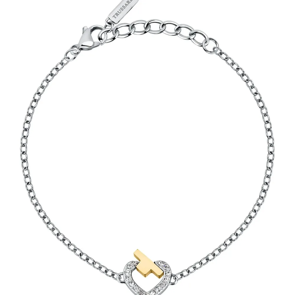 Gioielli In Acciaio|Gioielli Donna<Trussardi BRACCIALE T-LOGO - TJAXC46