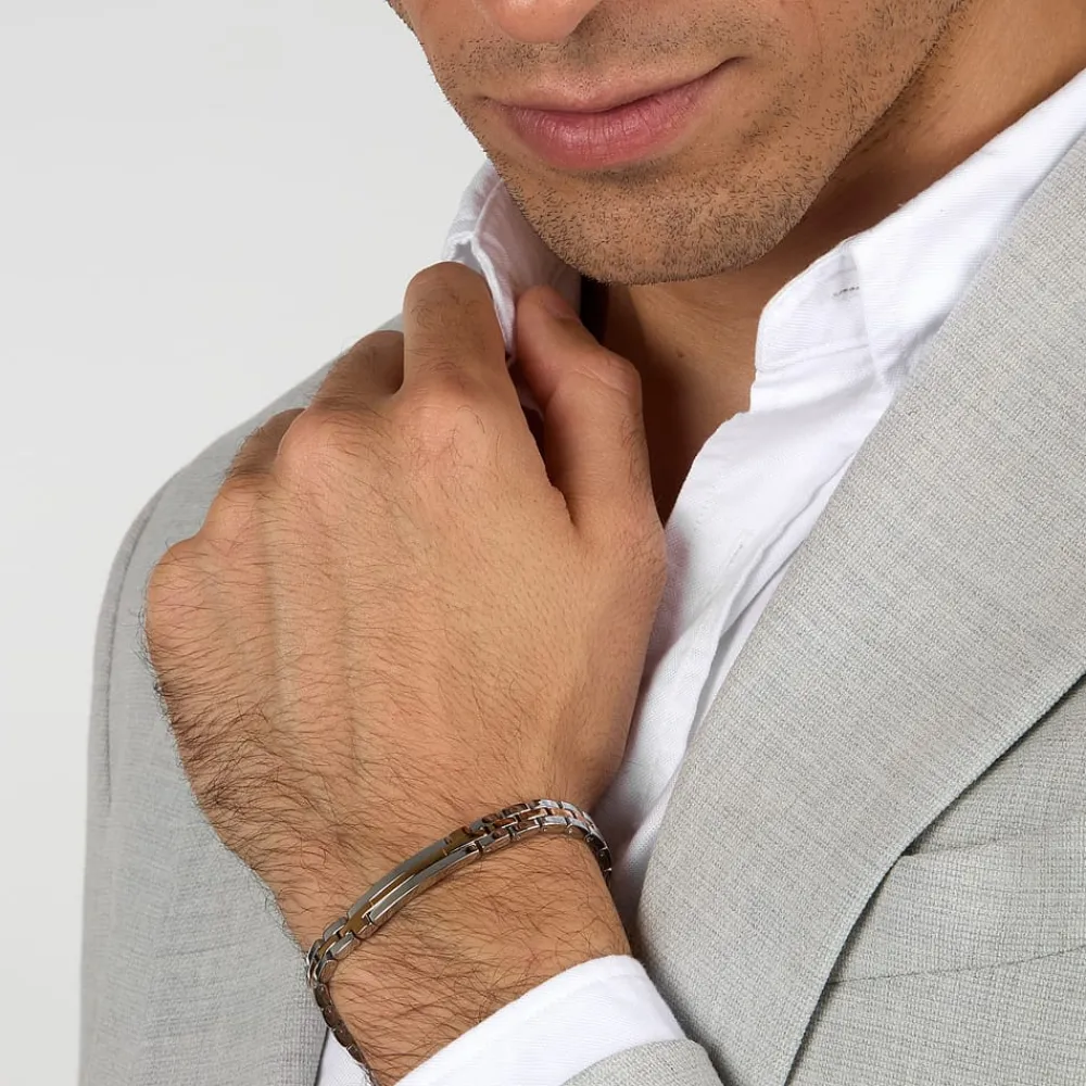 Bracciali|Gioielli Uomo<Trussardi BRACCIALE T-STEEL - TJAXV02