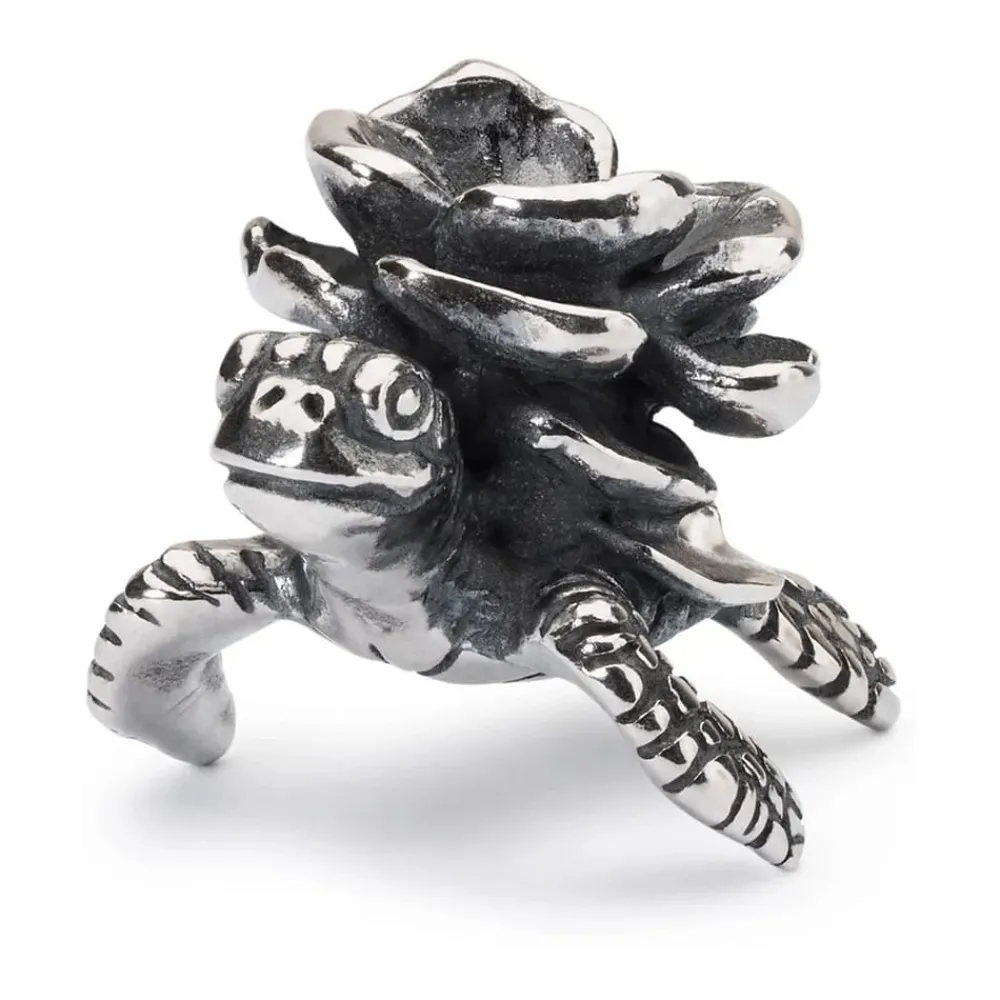 Gioielli In Argento<Trollbeads CHARM TURTLE FLOWER - TAGBE-40115