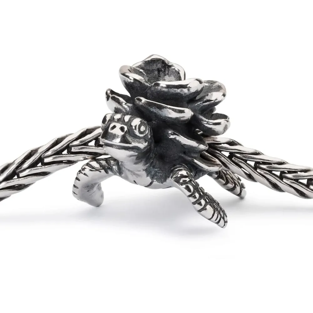 Gioielli In Argento<Trollbeads CHARM TURTLE FLOWER - TAGBE-40115