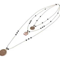 Collane|Gioielli In Acciaio<10 buoni propositi COLLANA CRYSTAL - BP.N9822RO/N