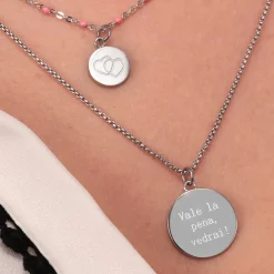 Collane In Acciaio|Collane Donna<Bluespirit COLLANA GOOD VIBES - P.31R510000300