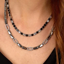 Collane|Gioielli In Acciaio<Karl Lagerfeld COLLANA CRYSTALS - KLAYC01