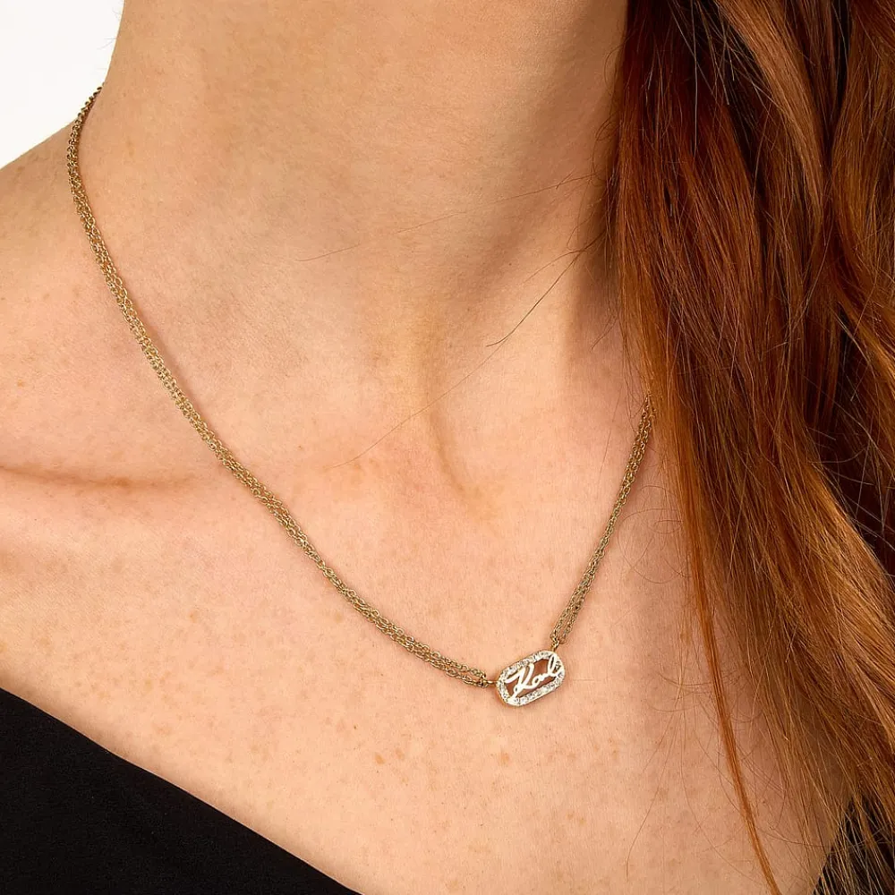 Collane|Gioielli In Acciaio<Karl Lagerfeld COLLANA CRYSTALS - KLAYC12