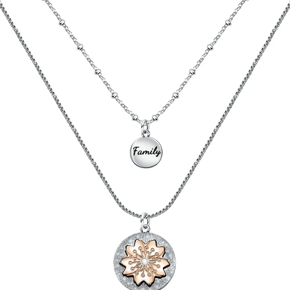 Collane In Acciaio|Gioielli Donna<La Petite Story COLLANA FAMILY - LPS10ASF02