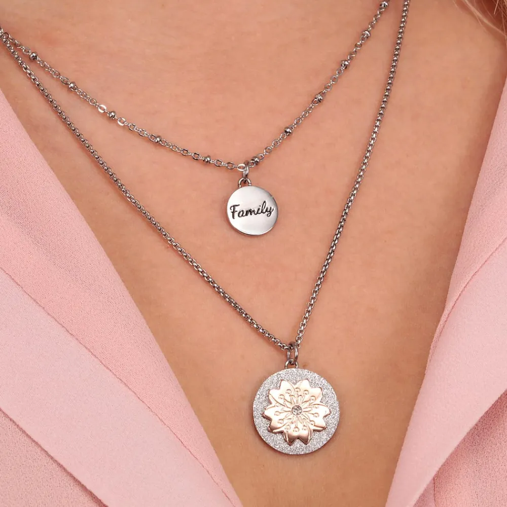 Collane In Acciaio|Gioielli Donna<La Petite Story COLLANA FAMILY - LPS10ASF02
