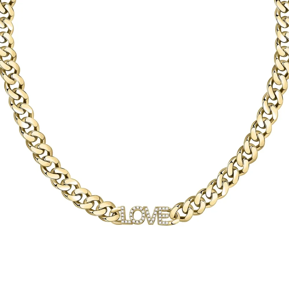 Collane In Acciaio<La Petite Story COLLANA LOVE - LPS10ASD09