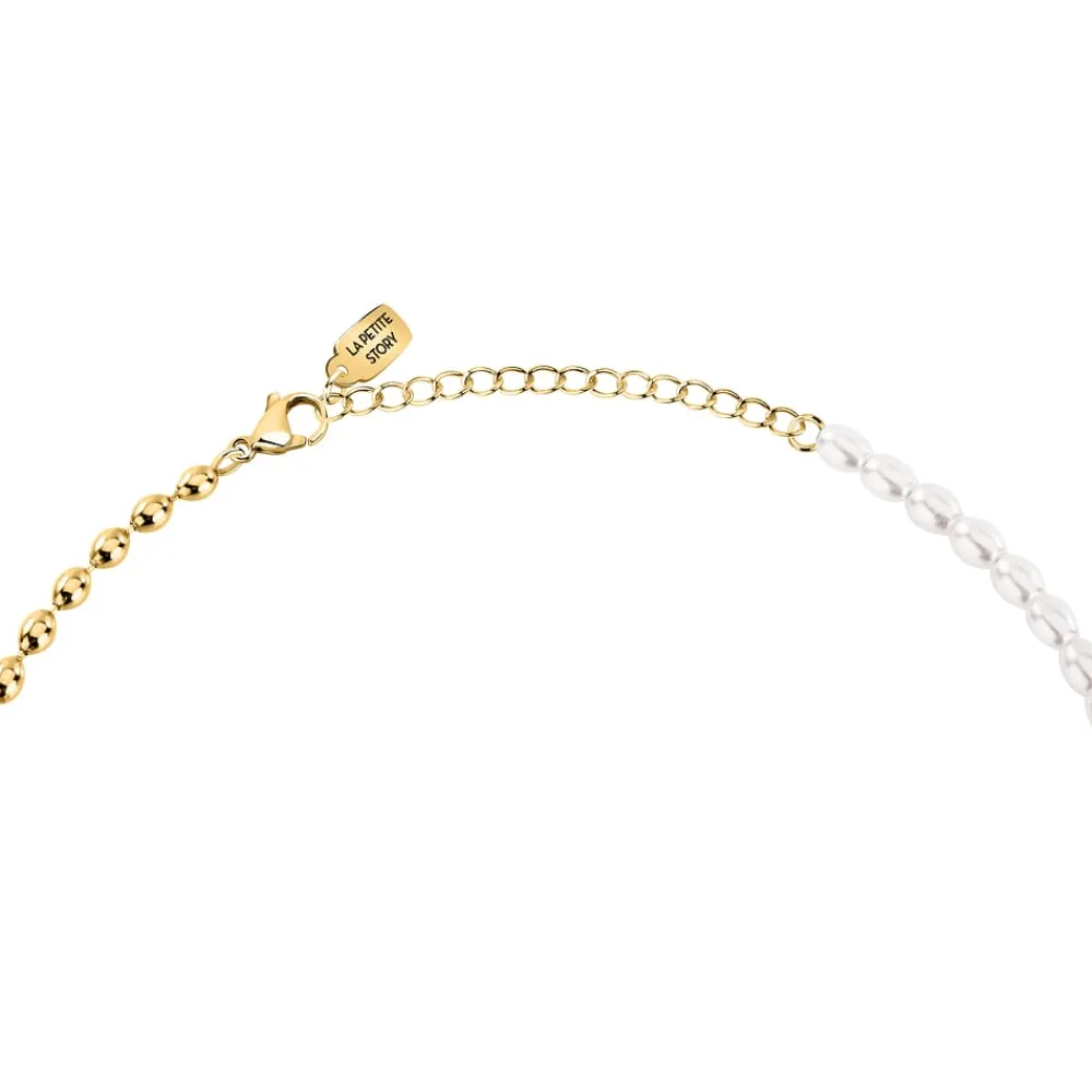 Collane|Collane In Acciaio<La Petite Story COLLANA PEARL - LPS10AZA08