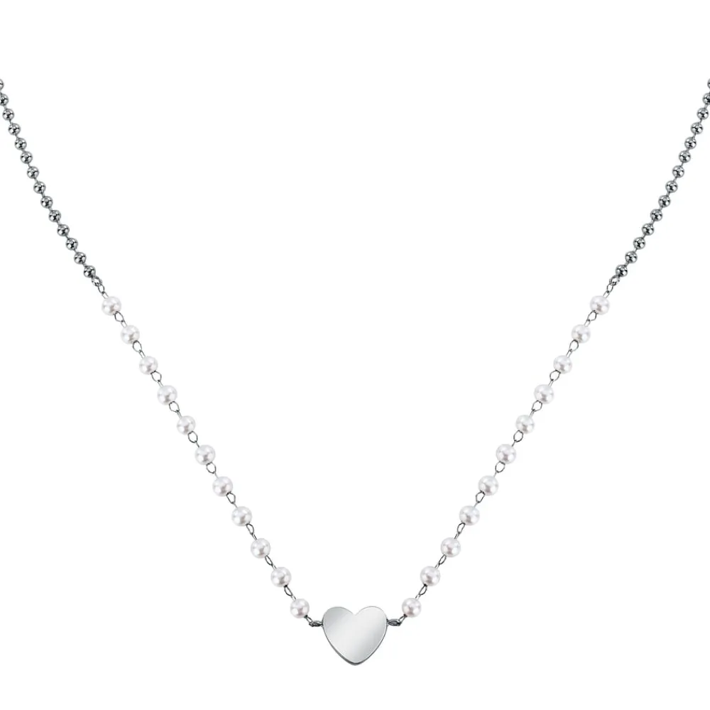 Collane|Collane In Acciaio<La Petite Story COLLANA PEARL - LPS10AZA10