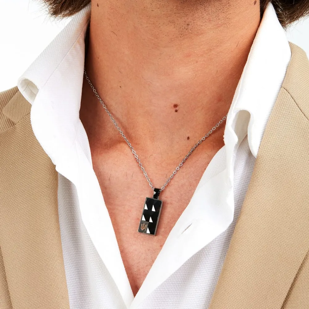 Collane|Gioielli In Acciaio<Maserati COLLANA CERAMIC - JM423ATZ27