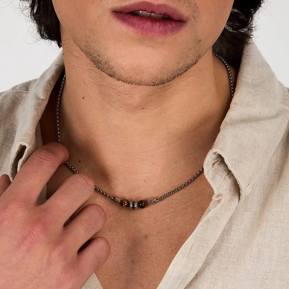 Collane|Gioielli Uomo<Morellato COLLANA PIETRE - S1744