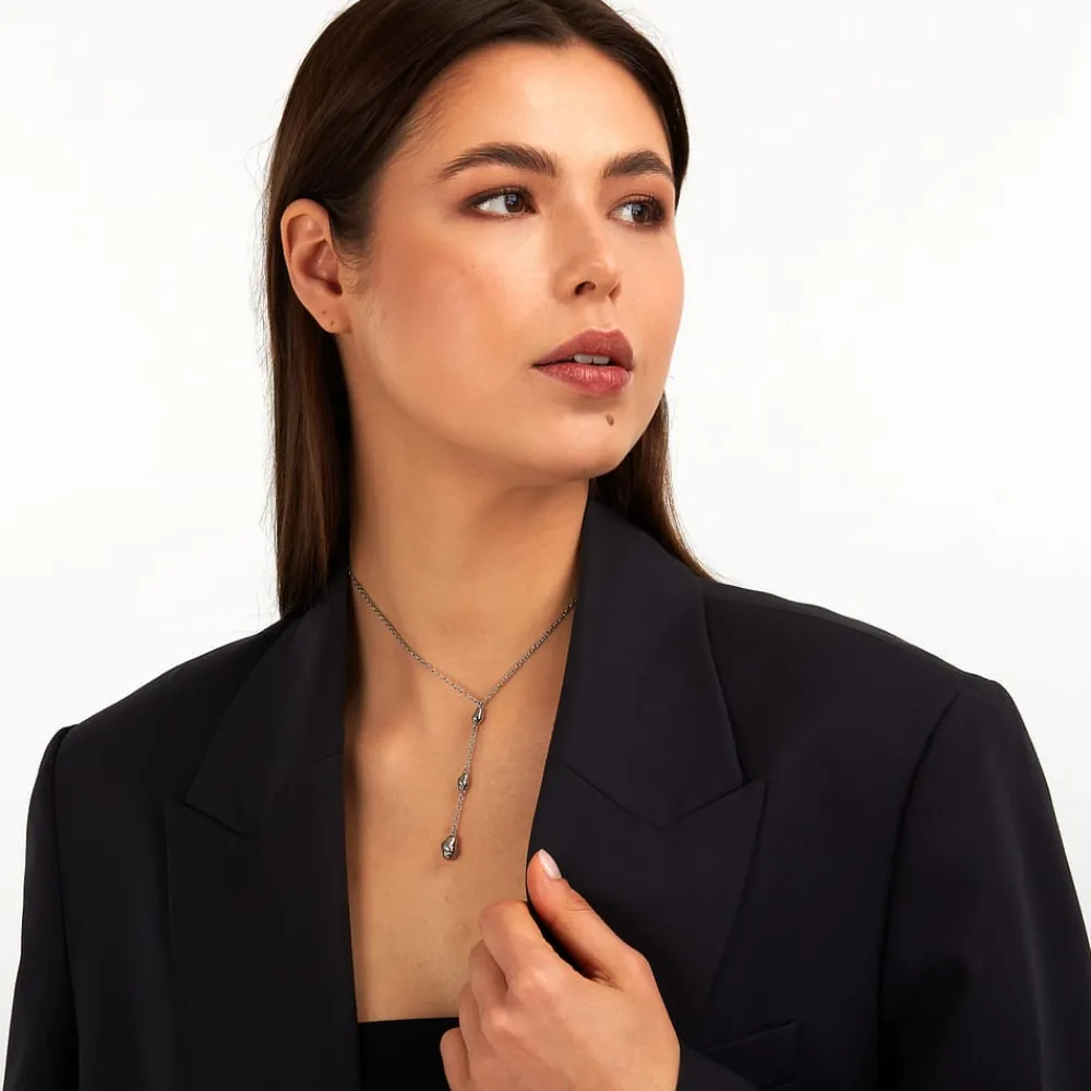 Gioielli In Acciaio|Collane<Trussardi COLLANA T-DESIGN - TJAXA10