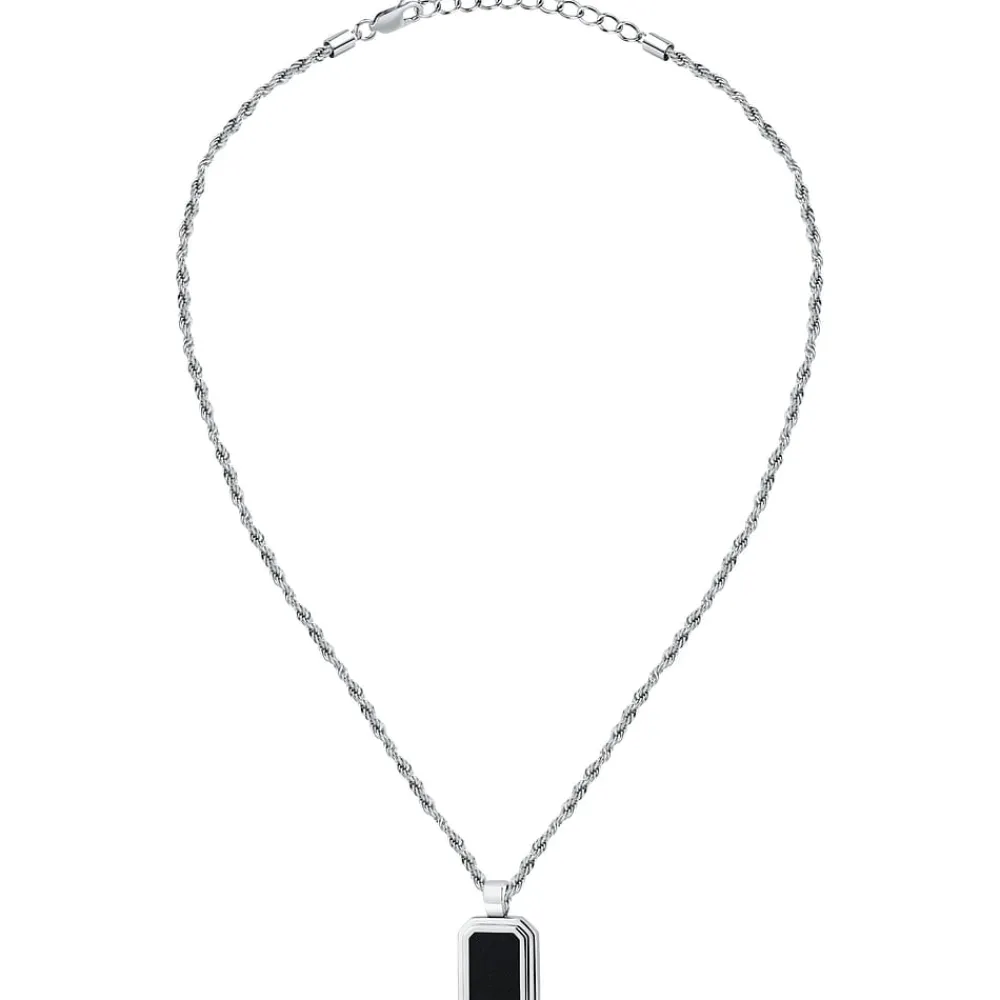 Collane In Acciaio|Collane Uomo<Trussardi COLLANA T-LEATHER - TJAXZ15