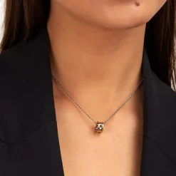 Gioielli In Acciaio|Collane<Trussardi COLLANA T-LOGO - TJAXC67