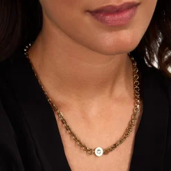Collane|Gioielli In Acciaio<Trussardi COLLANA T-LOGO - TJAXC105