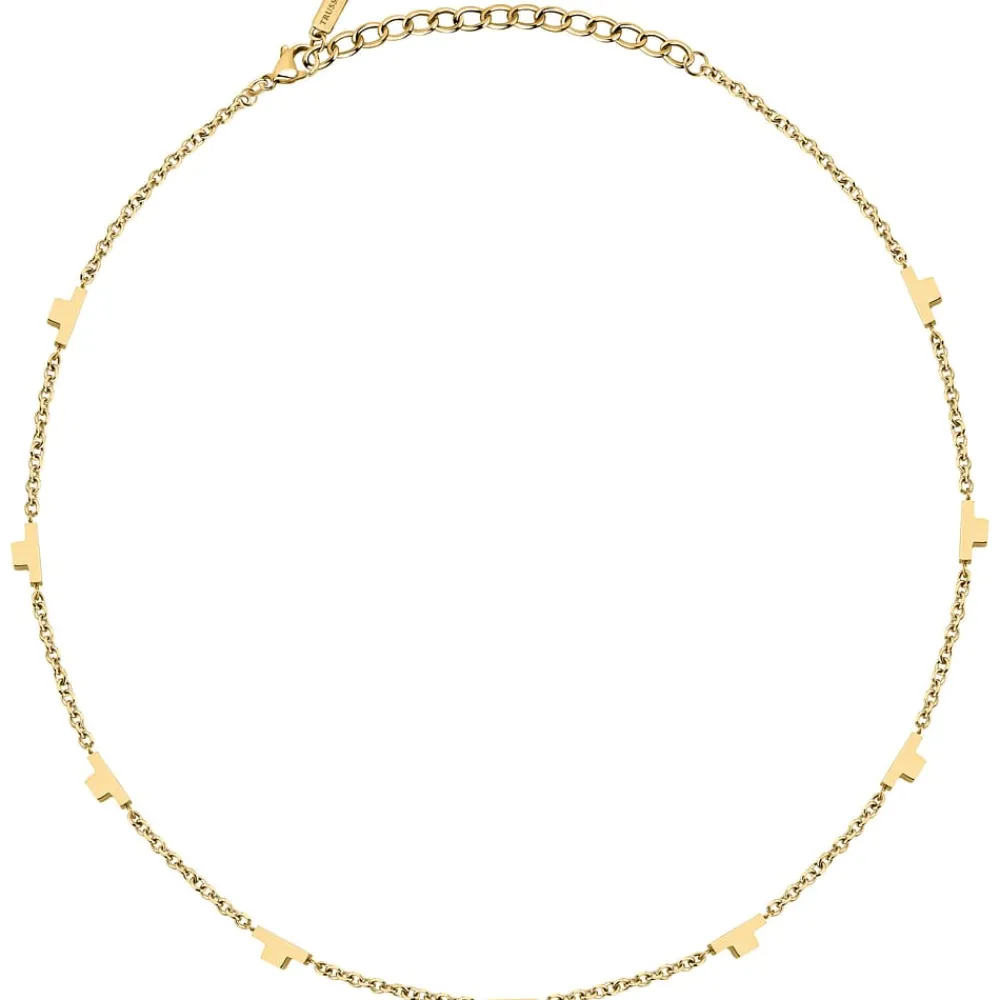 Gioielli In Acciaio|Collane In Acciaio<Trussardi COLLANA T-LOGO - TJAXC63