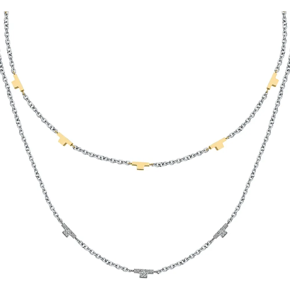 Gioielli In Acciaio|Collane In Acciaio<Trussardi COLLANA T-LOGO - TJAXC62