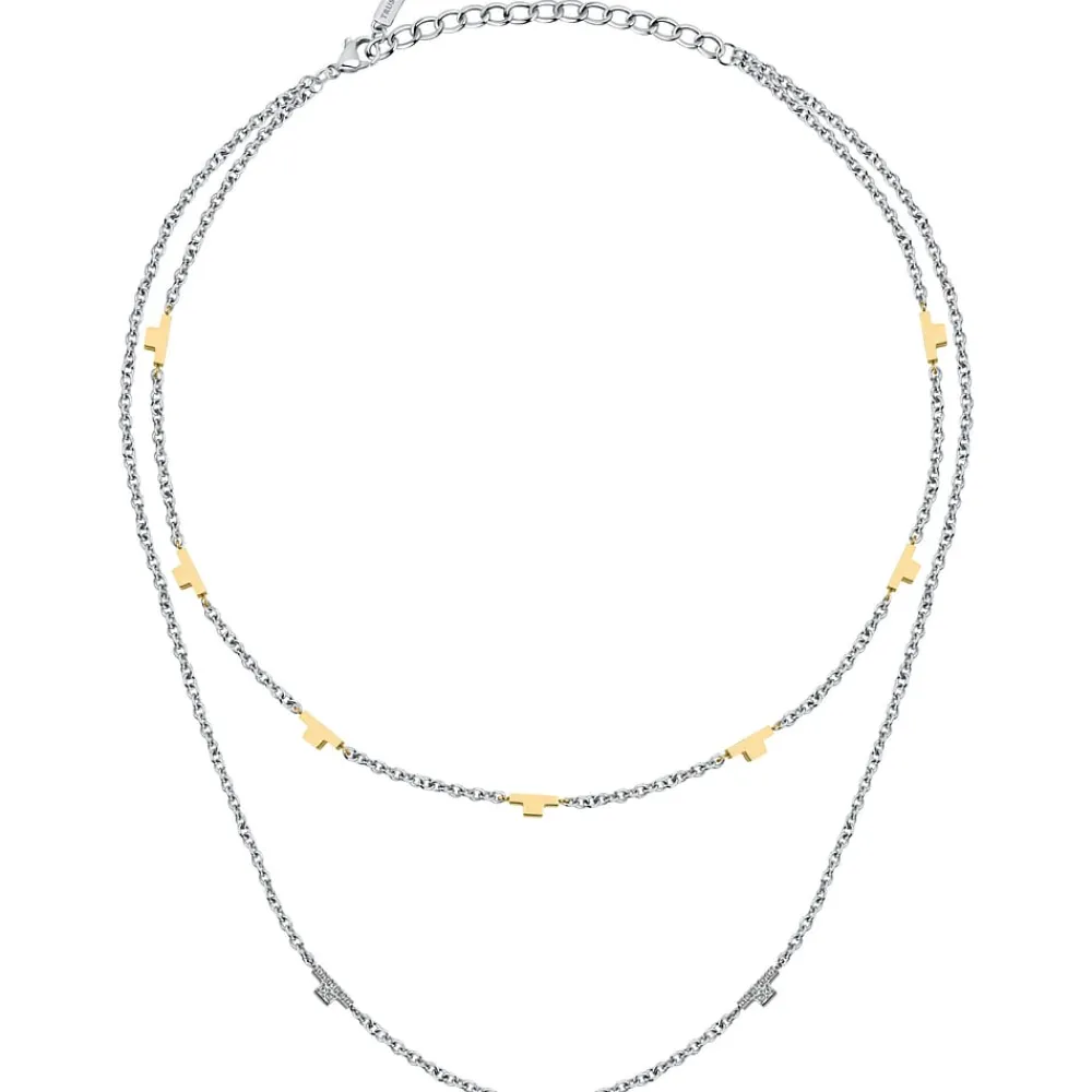 Gioielli In Acciaio|Collane In Acciaio<Trussardi COLLANA T-LOGO - TJAXC62