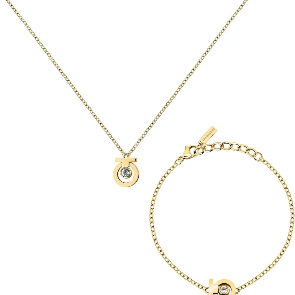 Gioielli In Acciaio|Gioielli Donna<Trussardi KIT T-LOGO - TJAXC66